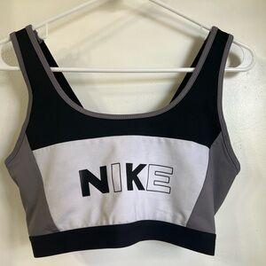 Nike Black and White Sports Bra Intimates
